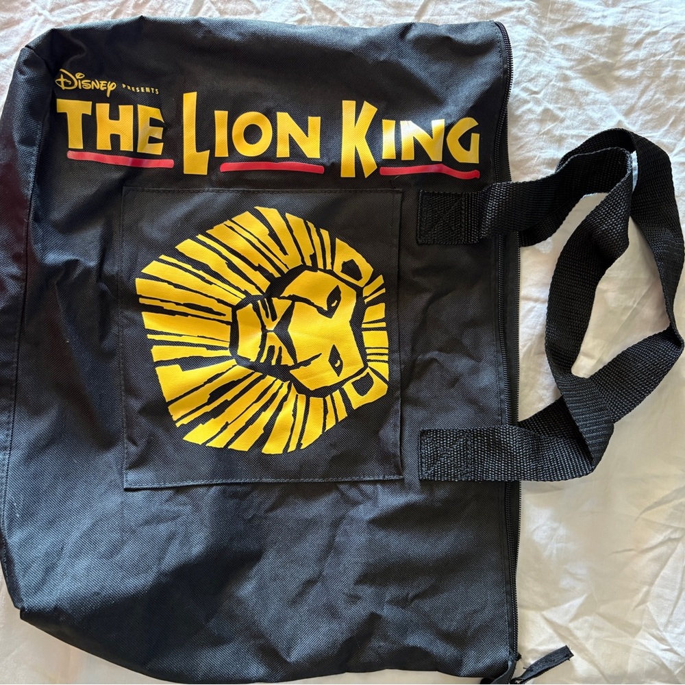Disney The Lion King Black and Yellow Canvas Duffel Bag